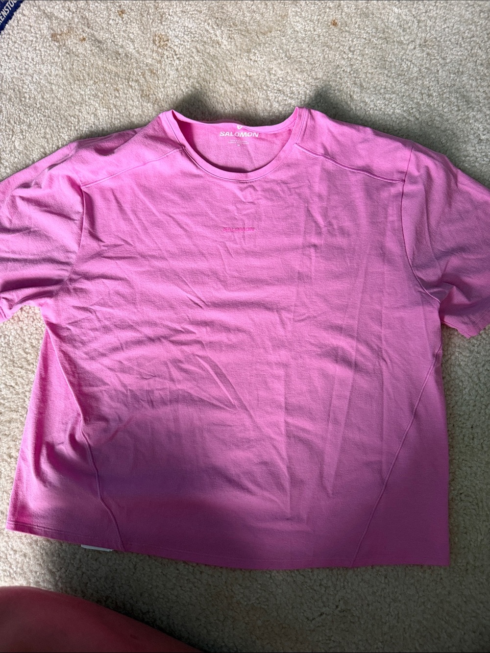 Salomon Women’s Bright Pink Short Sleeve Performance Tee